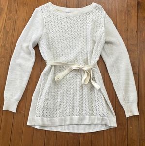 Liz Language Maternity white sweater
